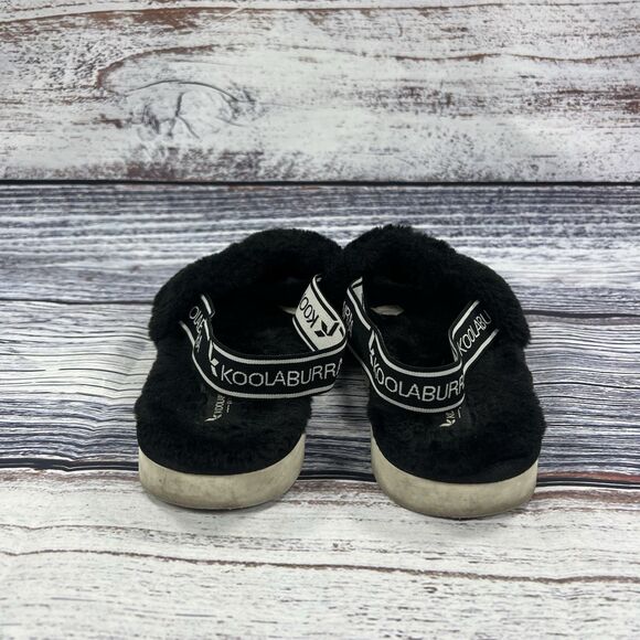 Koolaburra Ugg Fuzzn II Black Slipper Sandals, Women’s Size 7.5 - Picture 4 of 8